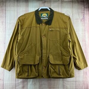Vtg Cabelas Outdoor Gear XL Brown Canvas Field‎ Jacket Hunting Field Chore Coat